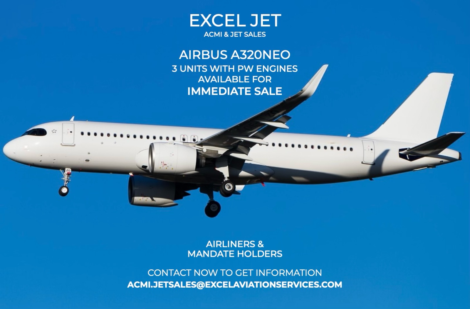 A320neo Sale - Excel Jet A320neo Sale - Excel Jet