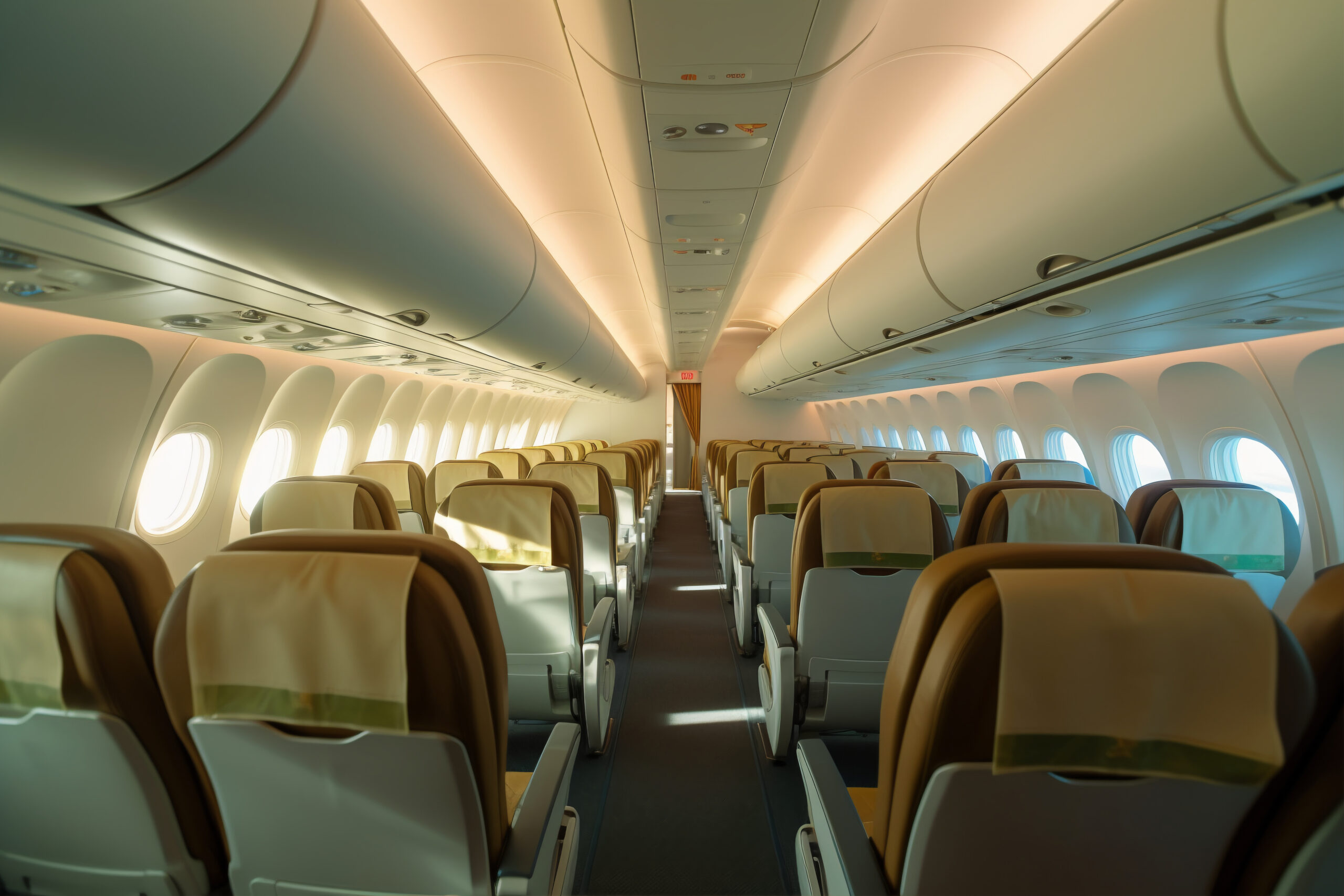 clean airplane interior scaled - Excel Jet