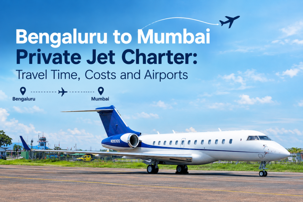 Bengaluru to Mumbai Private Jet Charter - Excel Jet Private Jet Charter Flights In Bengaluru